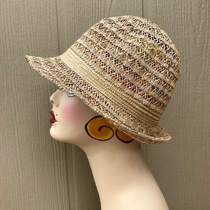 Woven Straw Fedora Trilby Panama Sun Hat